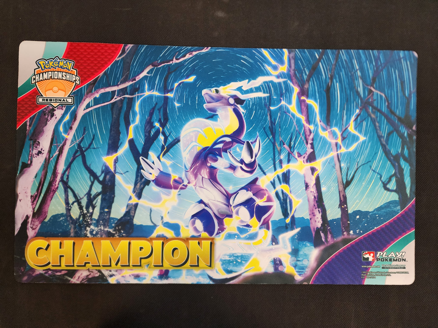 Pokemon: Regional 2023 Miraidon Scarlet Violet CHAMPION Playmat