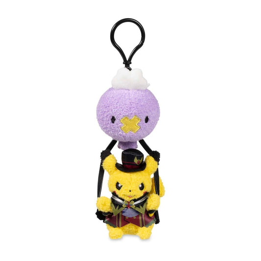 Poke Plush Keychain: Pikachu & Drifloon Halloween Ghost Chateau