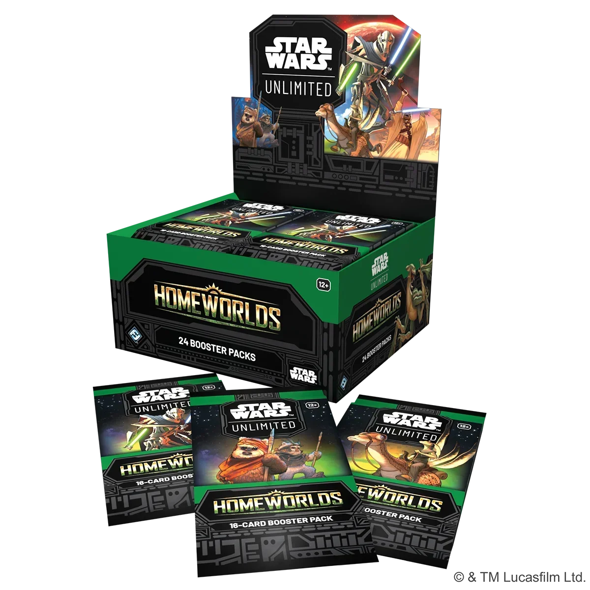 Star Wars Unlimited: Homeworlds Booster Display