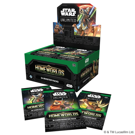 Star Wars Unlimited: Homeworlds Booster Display