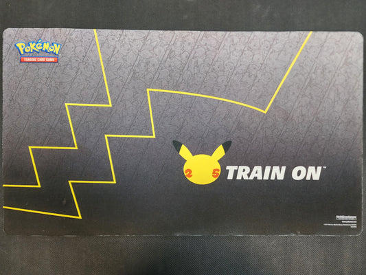 Pokemon: 25th Anniversary Pikachu Train On Playmat