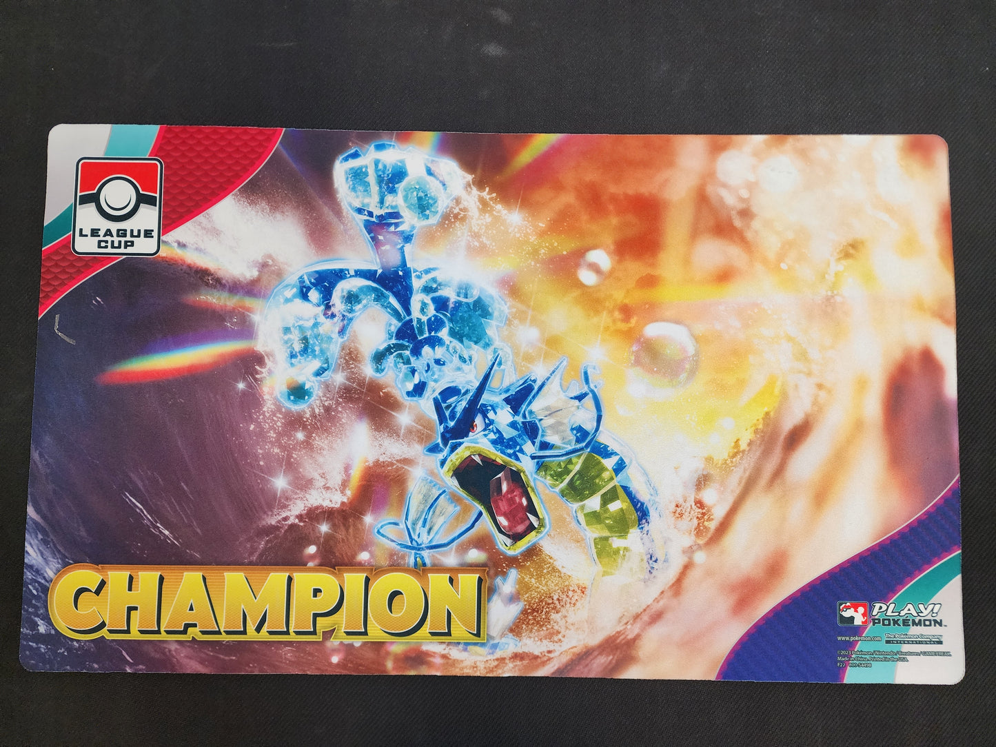 Pokemon: Pokemon League 2023 Tera Gyarados CHAMPION Playmat