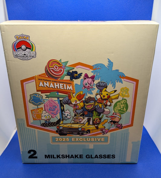 Pokemon: 2025 World Championship Anaheim Exclusive Milkshake Glasses