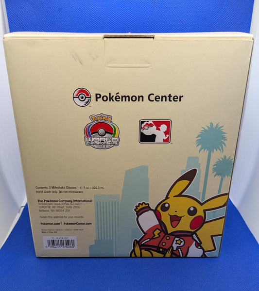Pokemon: 2025 World Championship Anaheim Exclusive Milkshake Glasses