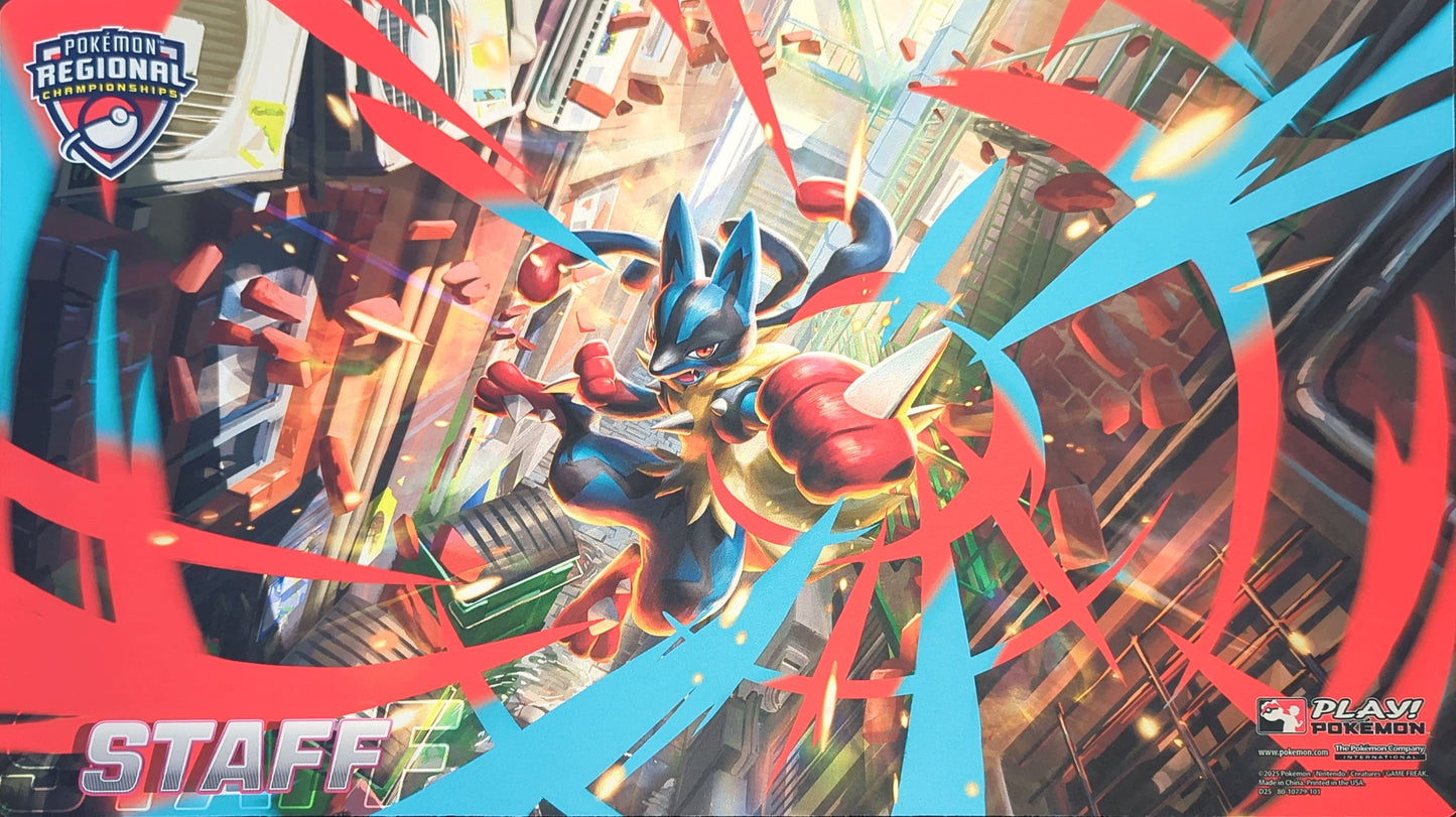Pokemon: 2025 Regional Championship Lucario Staff Playmat