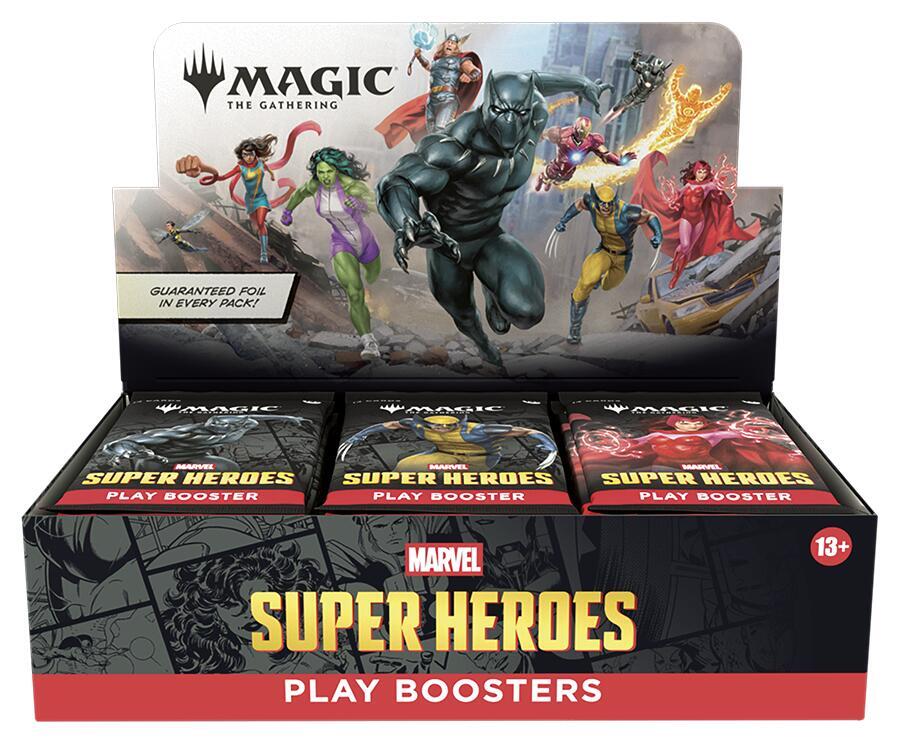 Magic: Marvel Super Heroes Play Booster Display